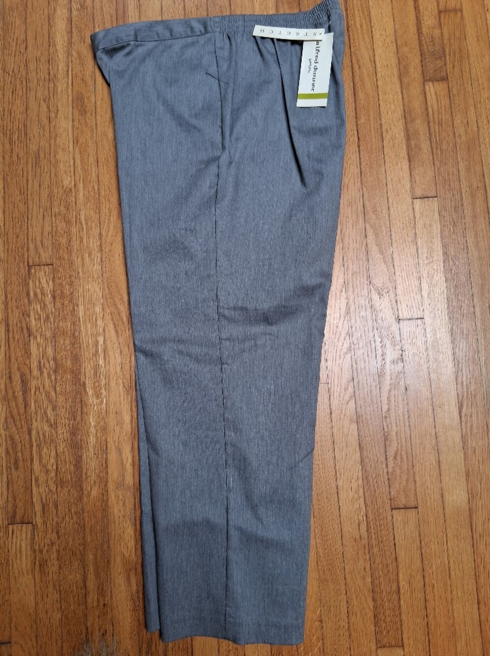Alfred Dunner Gray Straight-Leg Dress Pants